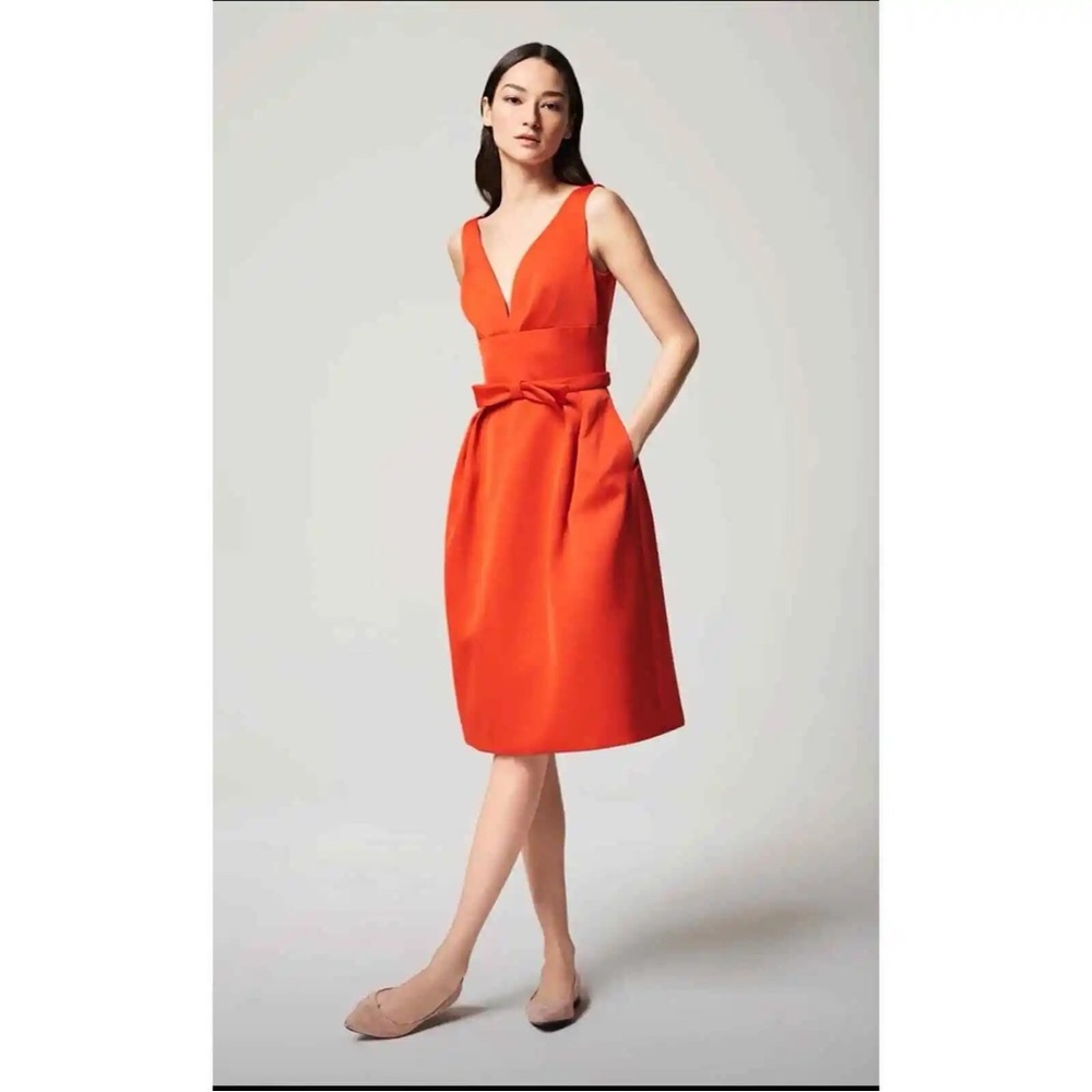 NWT $1850 ESCADA Dalarina V Neck Mini Dress
